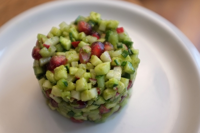Brunoise fraîcheur au pistou