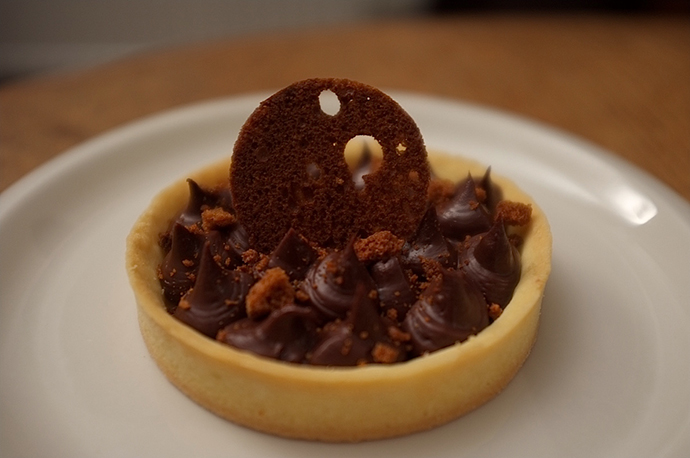 Tartelettes au chocolat café et pain d'épices 