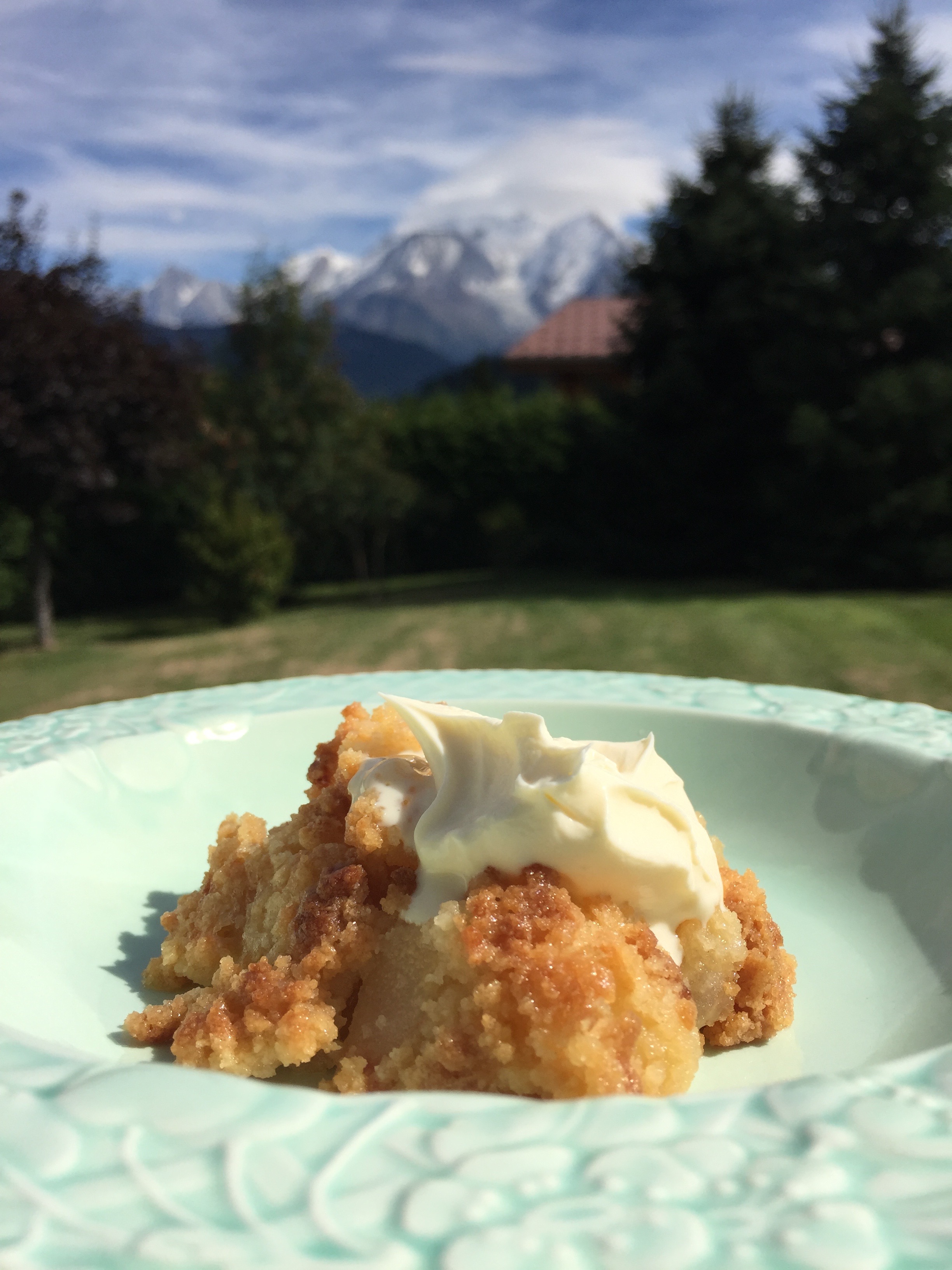 Crumble aux pommes et aux poires